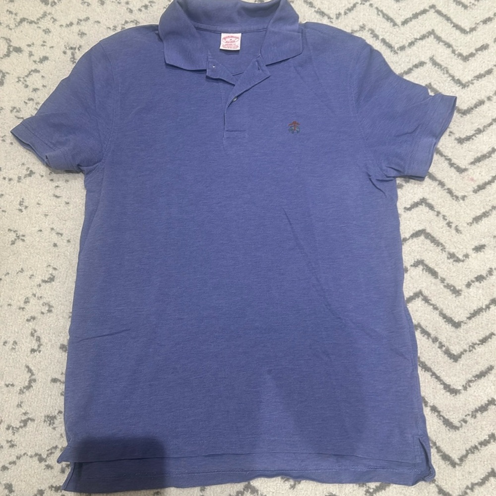 Brooks Brothers purple polo shirt